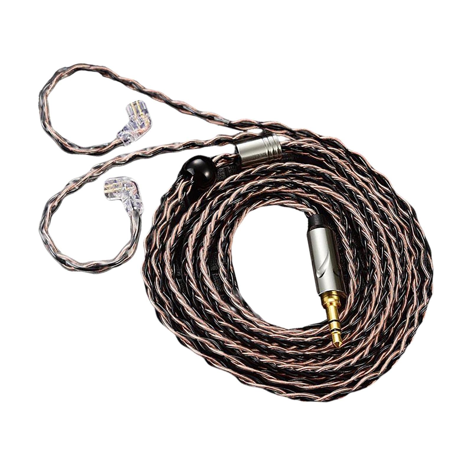 Earphone OFC Wire 2 Pin Connector Upgrade Cable for Qkz Zxn Zxt AK6 Pro Brown-image-27