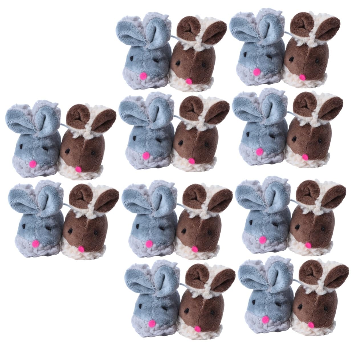 SUPVOX 20pièces Jouets Forme De Souris pour Chats Jouets Interactifs Mignons pour Chats Intérieur Stimule Le Comportement De Chasse Jeu