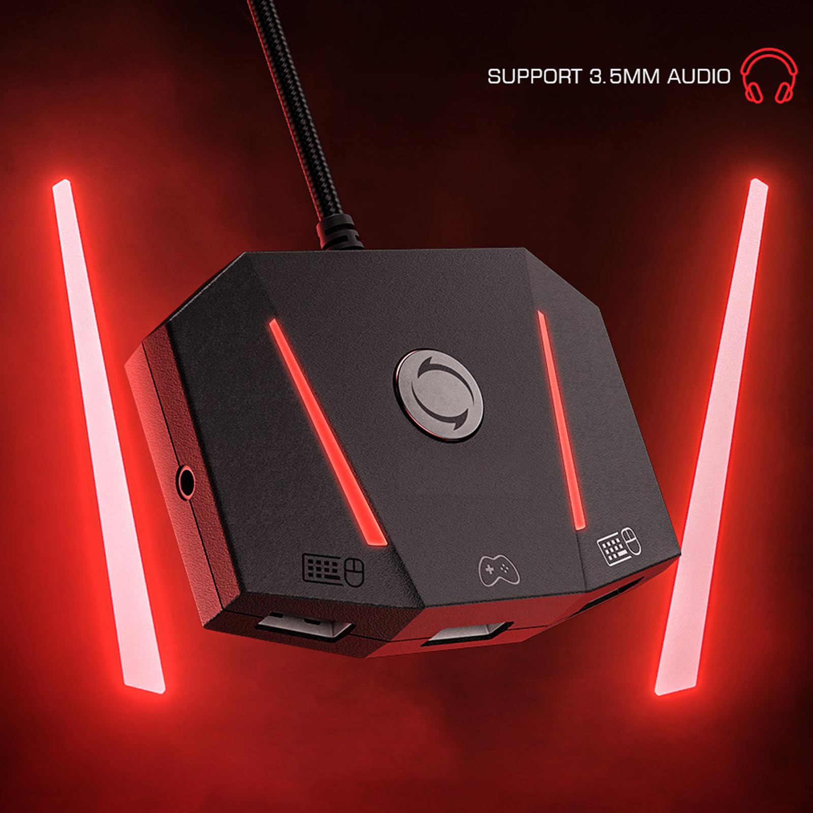 Convertitore di console intelligenti Multi Systems Adattatori di gioco Plug & Play Adattatori per controller di gioco Adatto per VX2 AimB tastiera ponderata con pad antiscivolo