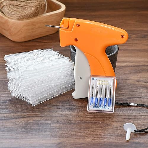 Pistola de etiquetado de etiquetas de precio, máquina de herramientas de etiquetado de precios de prendas de vestir de productos básicos con 1000