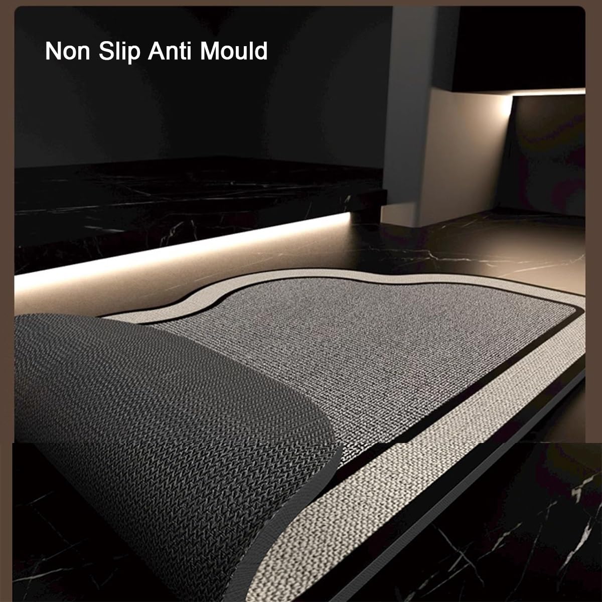 Alfombrilla para Baño, Alfombrilla Baño, Alfombrillas De Baño Antideslizantes, Súper Absorbentes De Secado Rápido, para El Hogar, Suelos De Baño(50 * 80cm)