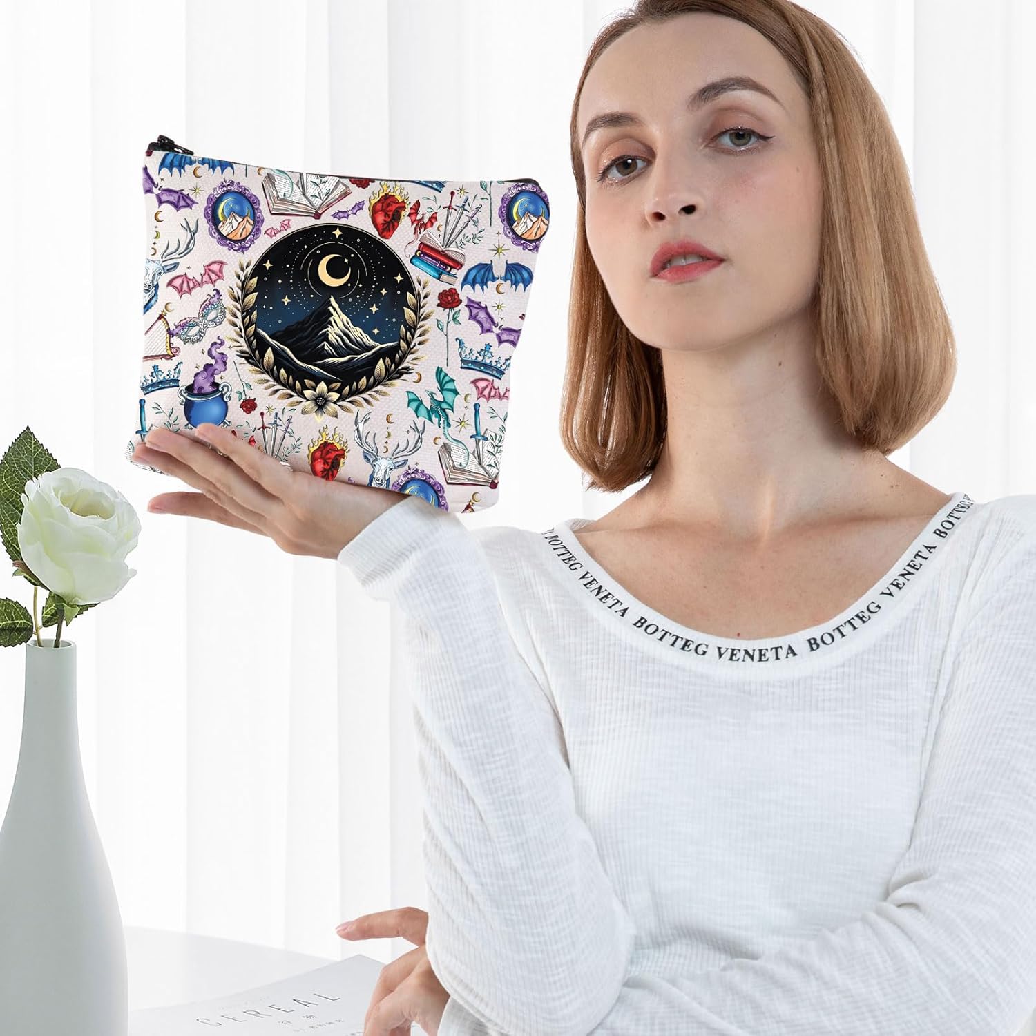 G2TUP Bookish Makeup Bag Book Lovers Gifts Book Lover Zipper Pouch Bag For Reader Bookish Bookworm Merch (Bookish MG) - Image 5