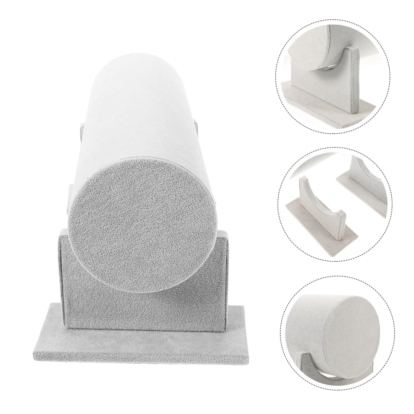 PLAFOPE Haarreif Display Ständer PVC Organizer mit Velours Oberfläche Praktischer Stirnband Halter für Haarbänder und Schmuck Langlebig und Elegant für Laden und Zuhause