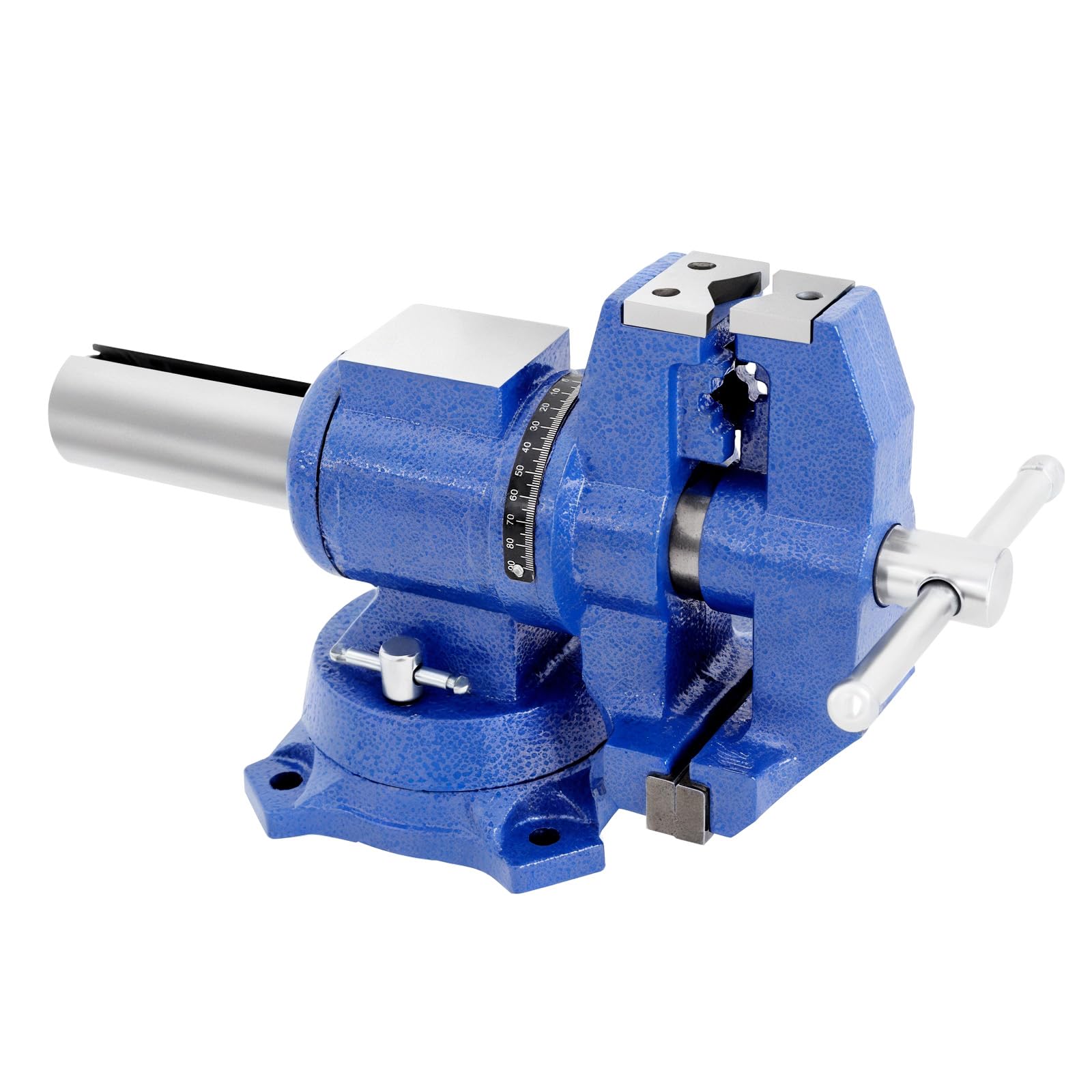 Tornillo de banco multifunción, giratorio 360 °, tornillo de banco profesional de yunque, herramienta de sujeción de 100 mm con yunque, para trabajar la madera