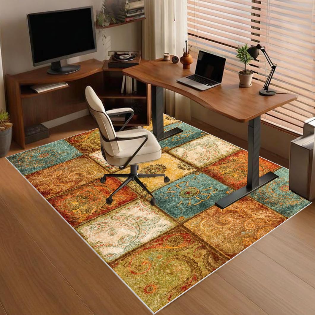 Office Chair Mat Non-slip, Hard-Floor Chair Mats, Desk Chair Mat large, Gaming Chair Mat for Desks, Office and Home, Carpet Protector Chair Mat, Floor Mat for Office Chair on Carpet 200 x 210 cm