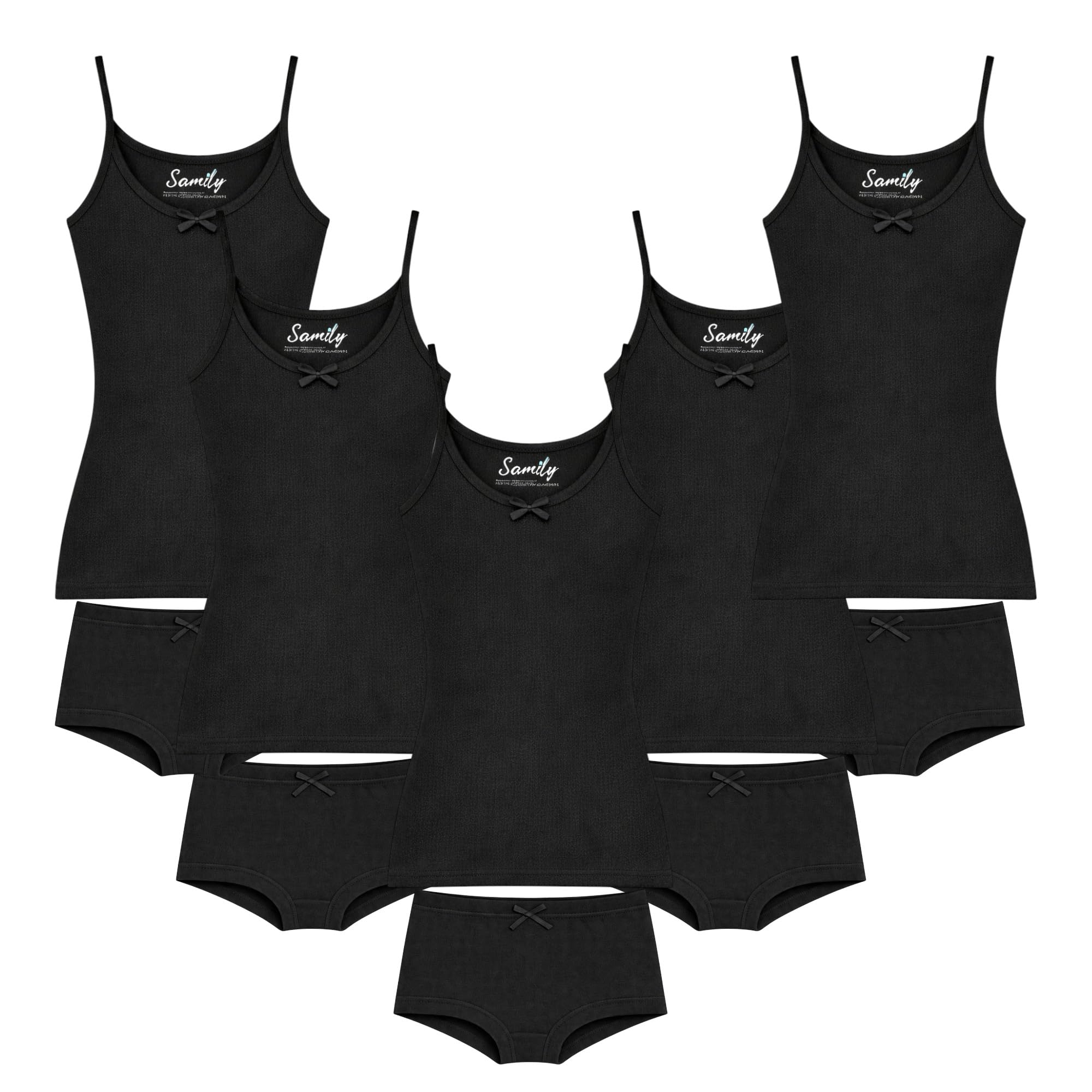 SAMILY Lot de 10 sous-vêtements en coton pour fille