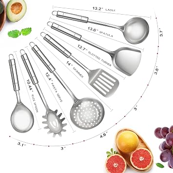 Wok Pan - 12.8 Woks and Stir Fry Pans, Carbon Steel Wok with Wooden Handle and Lid, 6 Cookware Accessories, Flat Bottom Pan Suits for All Stoves