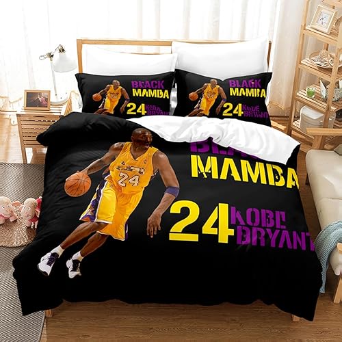 Juego de funda de edredón deportiva para hombre, juego de funda de edredón de baloncesto 3D para niños, adolescentes, fanáticos del baloncesto, disponible en Yaxa Venezuela