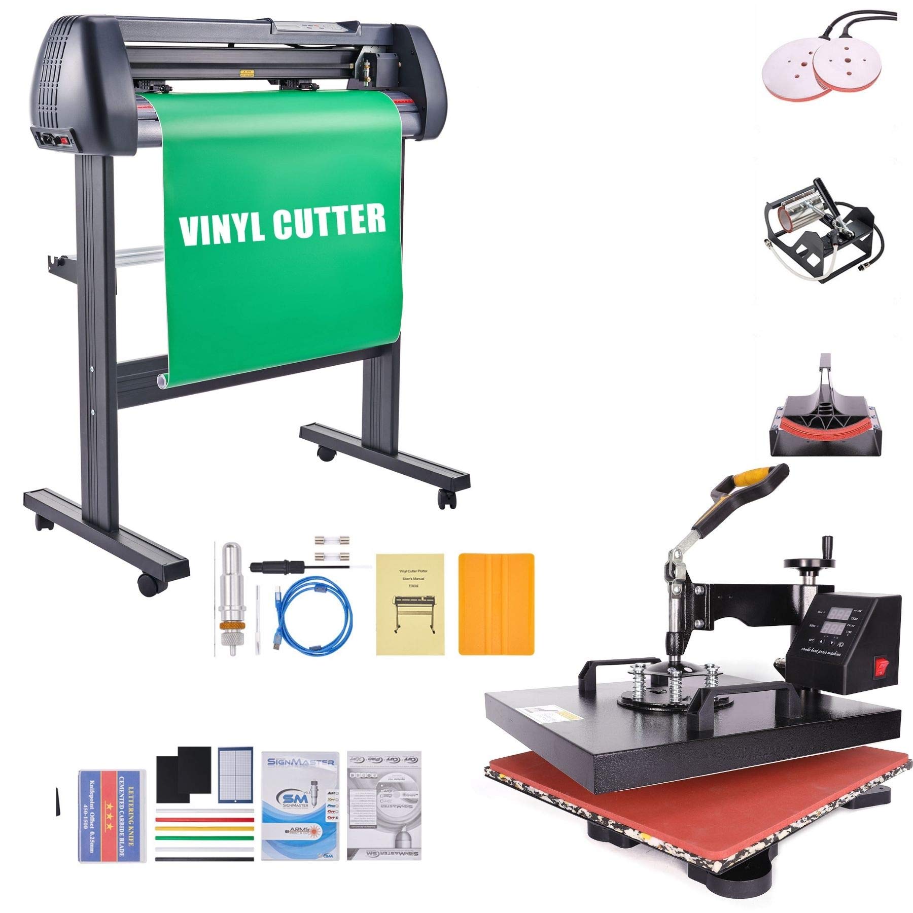 Buy COZ 38x38cm 5in1 Heat Press Machine and Vinyl Cutter Plotter