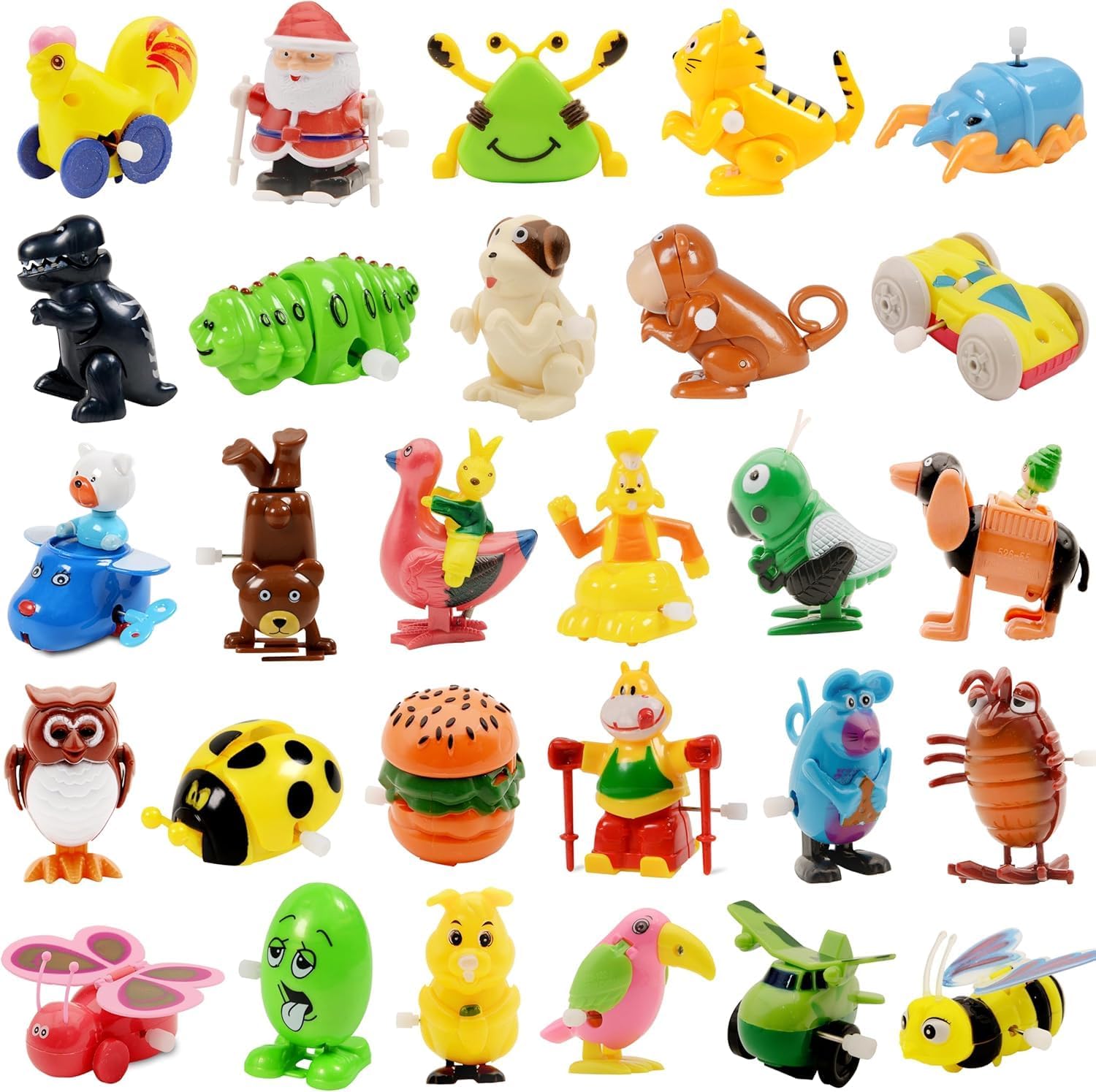 Wind Up Toy,28 Pack Assorted Clockwork Toy Set, Wind Up Animal Party Favors Toy Great Gift for Boys Girls Kids Toddlers(Contents and Color May Vary)
