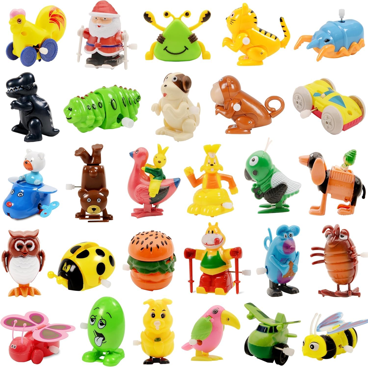 Wind Up Toy,28 Pack Assorted Clockwork Toy Set, Wind Up Animal Party Favors Toy Great Gift for Boys Girls Kids Toddlers(Contents and Color May Vary)
