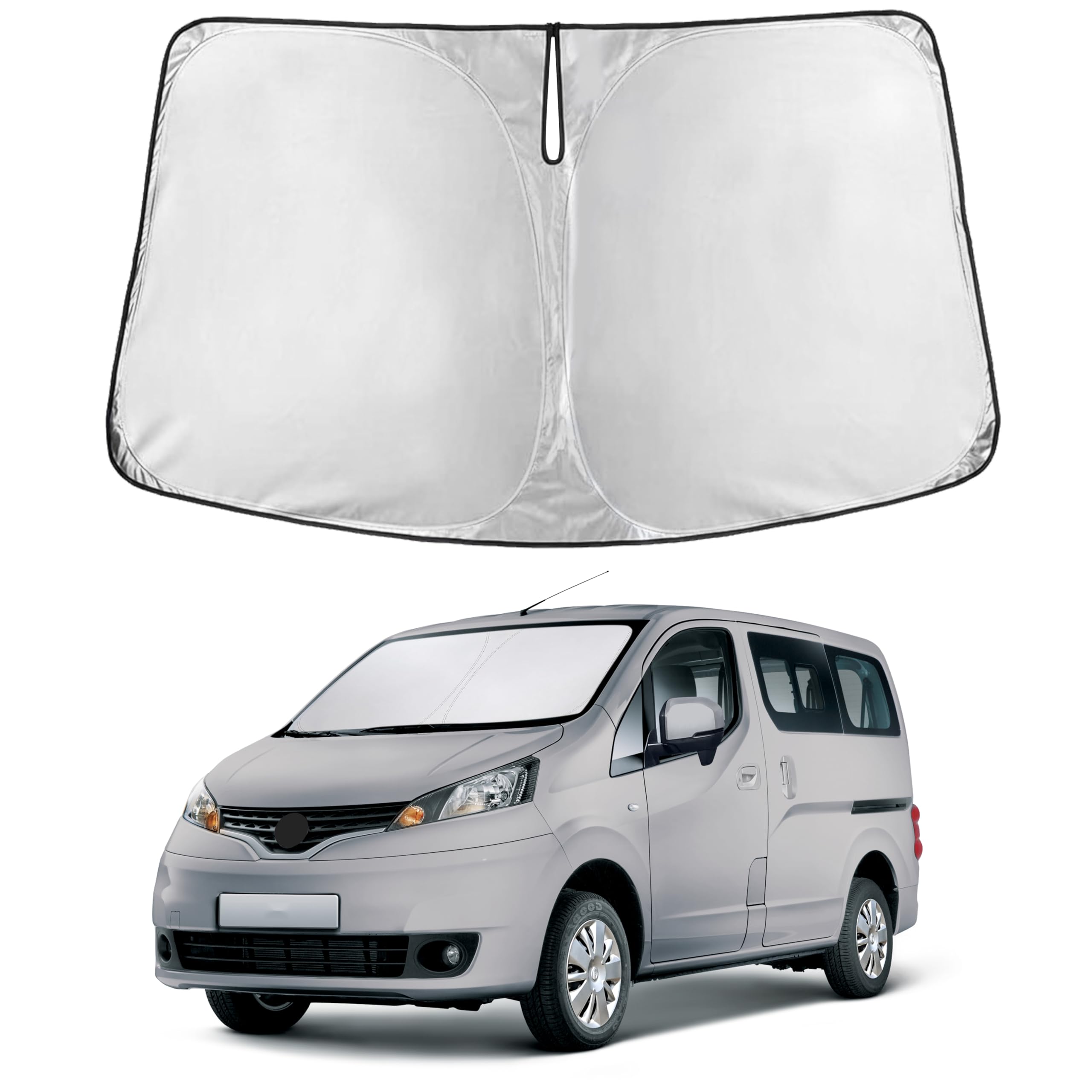 EcoNour Windshield Sunshade Compatible for Nissan NV 200 2014-2020 2021