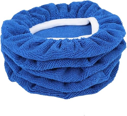 Miniatura 5 de X AUTOHAUX 5 piezas de almohadilla pulidora de coche 7-8 pulgadas suave microfibra pulido almohadilla cubierta