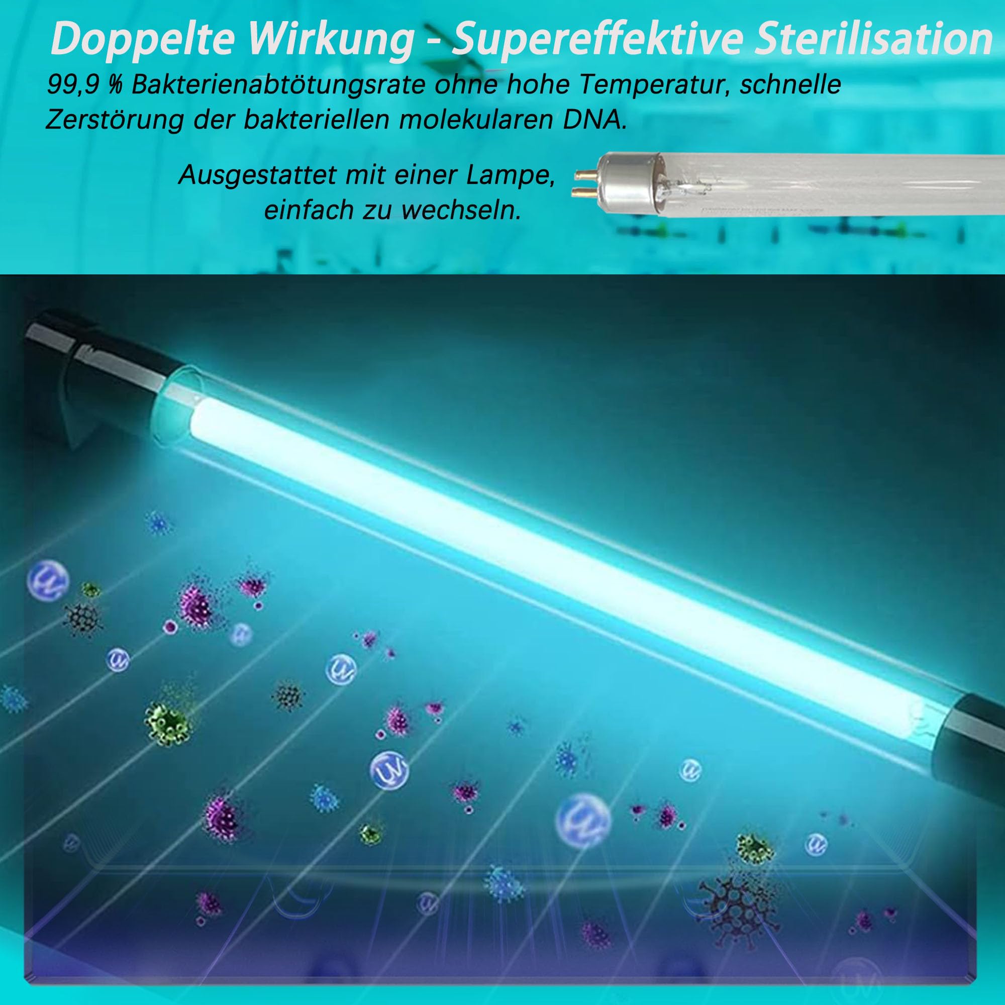 UV Sterilisator mit Trockner, Timer & 1 Langlebige Ersatzlampe 160W 75℃ – 360° Allrounddesinfektion für Babyflaschen & Schnuller, Kinderfreundlich für Familiengebrauch