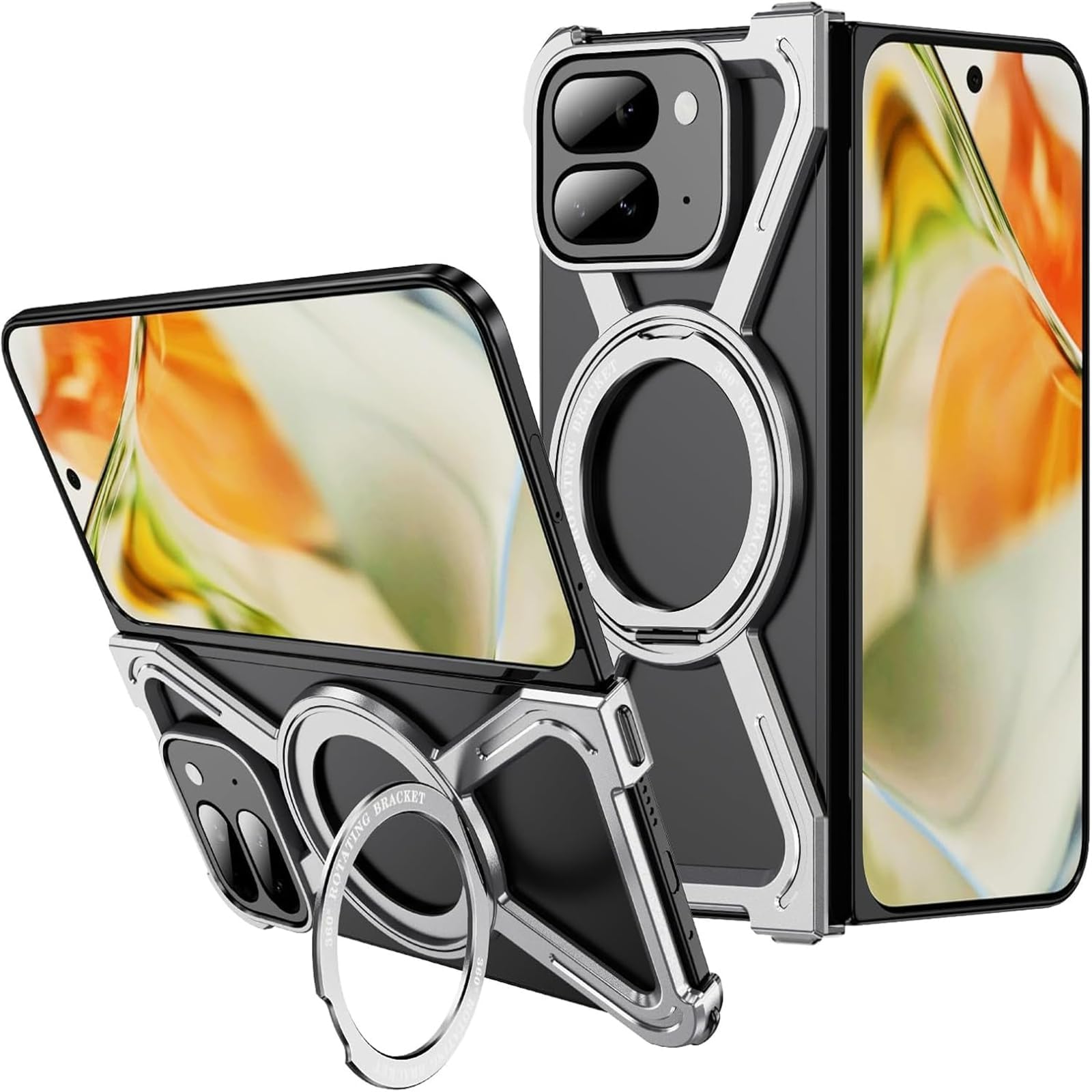 Coque Google Pixel 9 Pro Fold argent pour utilisation mains libres au quotidien - 8