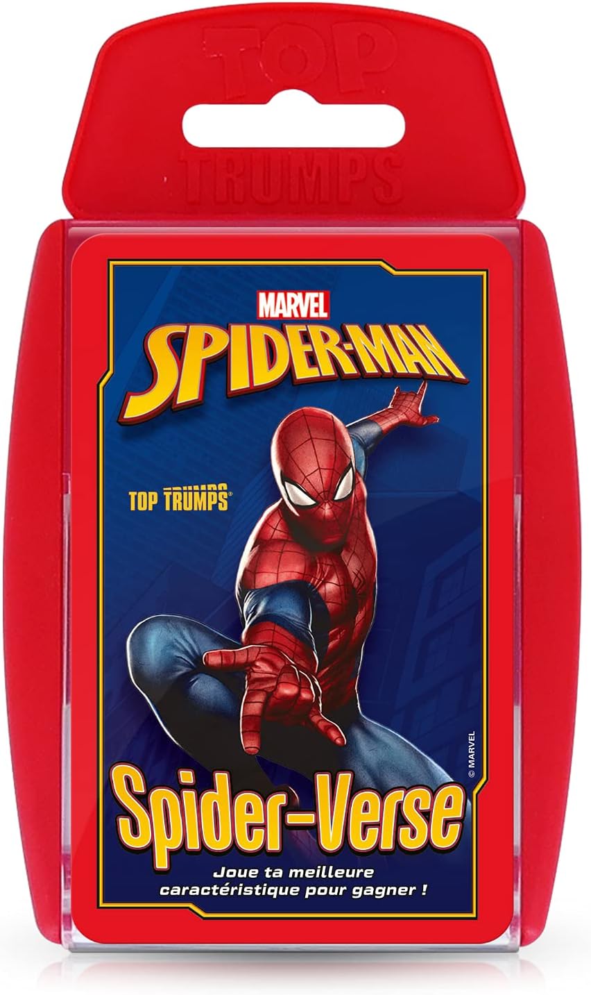 WINNING MOVES - Top Trumps - Spider-Man - Juegos de Cartas - Juego de Mesa - Versión Francesa
