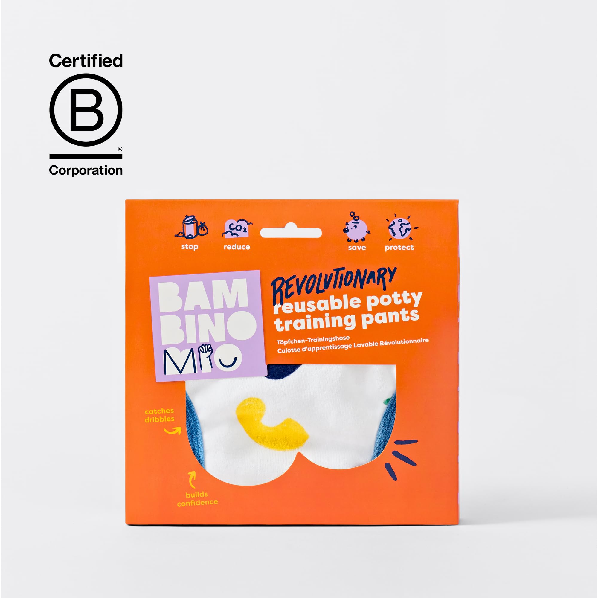 Bambino Mio Toddler Reusable Potty Training Pants British Brand Award Winning, 3-4 Years, Fuzz, Boys and Girls, for Baby — view 6