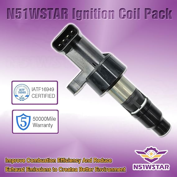 Ignition Coil Packs Set of 6 Compatible With Jaguar S-TYPE X-TYPE 2.5 3.0 2002 2003 2004 2005 2006 2007 2008 Replacement For UF435 C2S11480 C2S42673 XR822478
