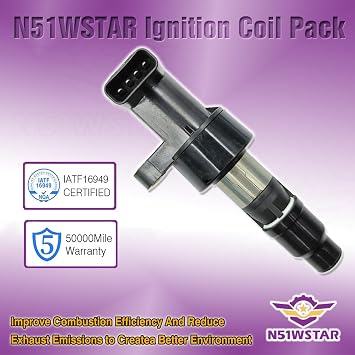 Ignition Coil Packs Set of 6 Compatible With Jaguar S-TYPE X-TYPE 2.5 3.0 2002 2003 2004 2005 2006 2007 2008 Replacement For UF435 C2S11480 C2S42673 XR822478