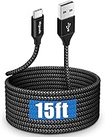 Vista 10 de etguuds Cable USB tipo C largo de 15 pies, USB A 2.0 a USB C, cable de carga rápida trenzado de nailon, cordón cargador compatible con Samsung