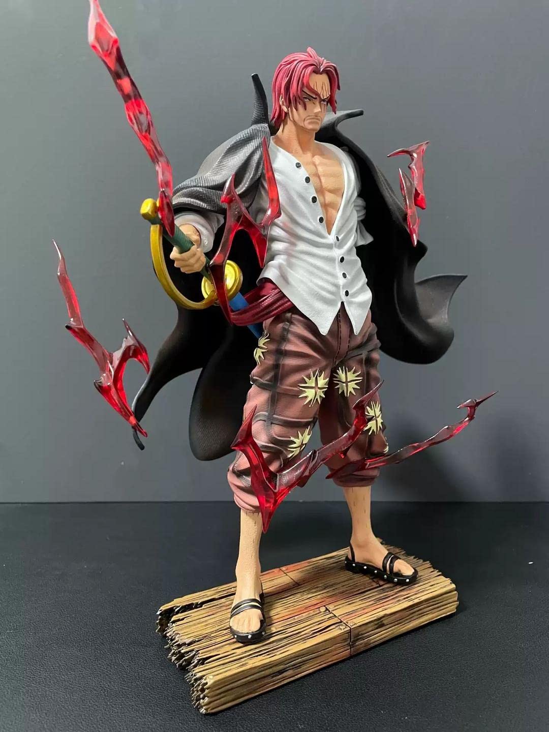 ワンピース シャンクス 赤髪 POP フィギュア ガレージキット Amazon.co.jp: ワンピース 赤髪 シャンクス RED ガレージキット