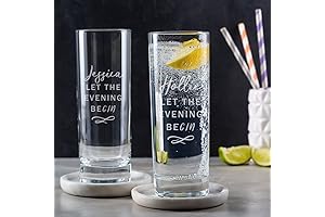 Personalized 'Let the Evening BeGIN' Glass: The Perfect Punny Present for Gin Aficionados