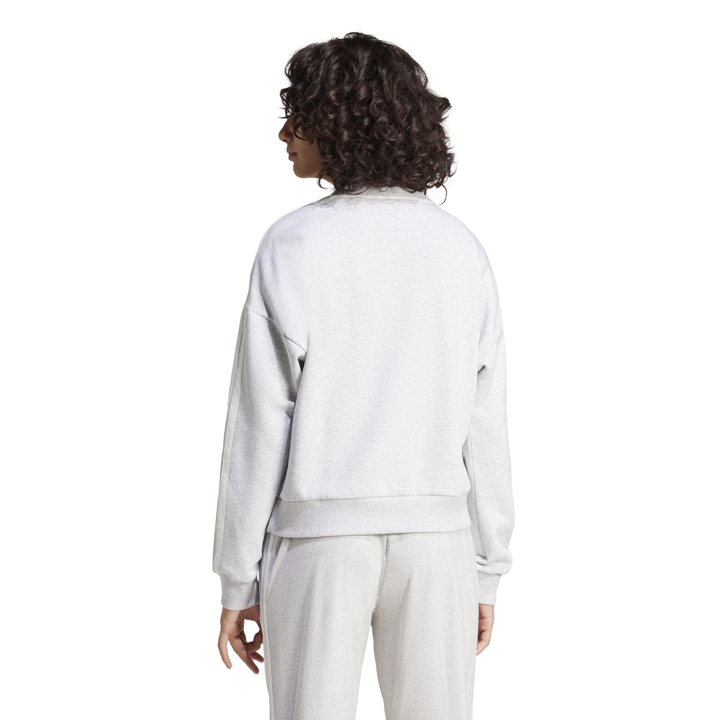 adidas Women's Sweat-Shirt Molleton 3 Bandes Essentials