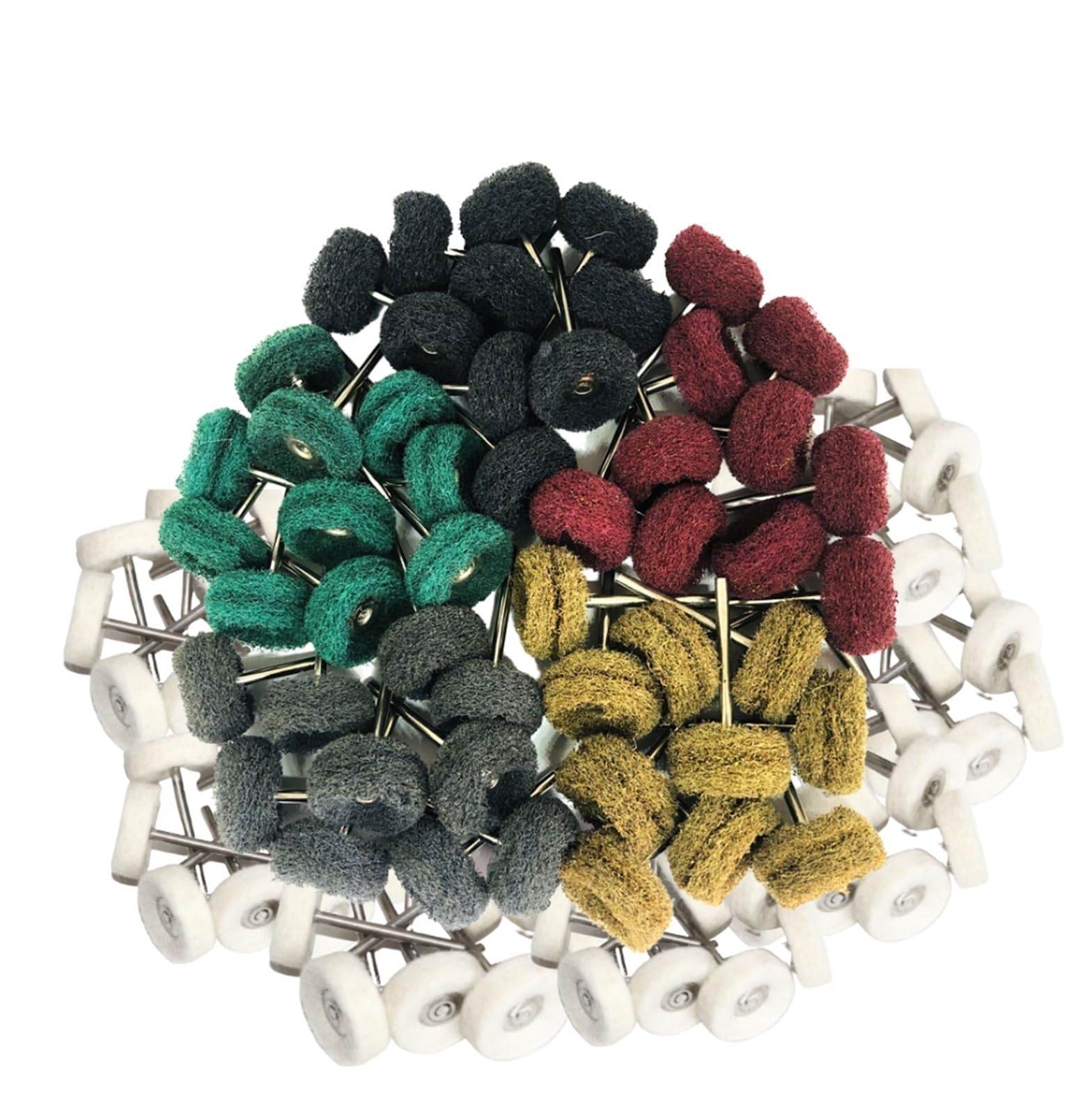 Tarcze Listkowe, Tarcze Polerskie Mini Wiertarka Szczotka Ścierna Nylonowa Szczotka Ścierna/D-60Pieces