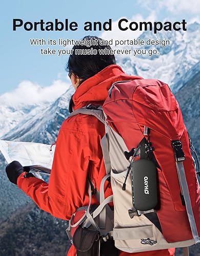 Miniatura 6 de OHAYO Altavoz Bluetooth portátil inalámbrico de 40 W con luces, IPX7 impermeable, sonido fuerte estéreo, luces RGB, emparejamiento TWS, tarjeta AUX