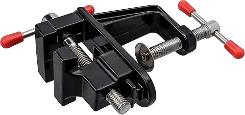 Miniatura 3 de Yakamoz Mini abrazadera de tornillo de banco pequeño abrazadera de tornillo de banco en la mesa Vise taladro prensa vice para madera artesanía