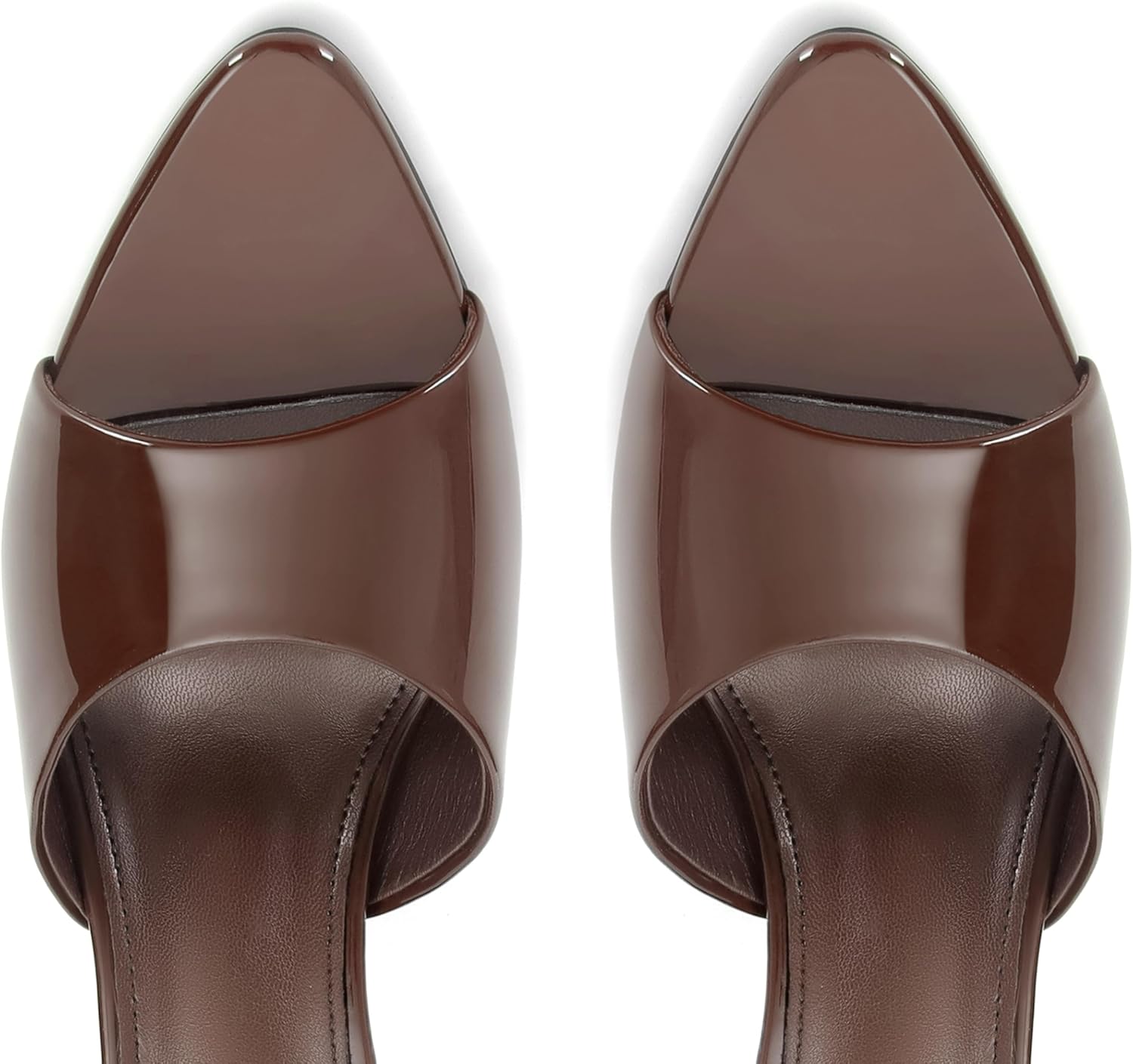 Heeled Sandals For Women Pointed Open Toe High Heels Stiletto Pumps Mule Slip on Sexy Trendy Slingback - Image 5