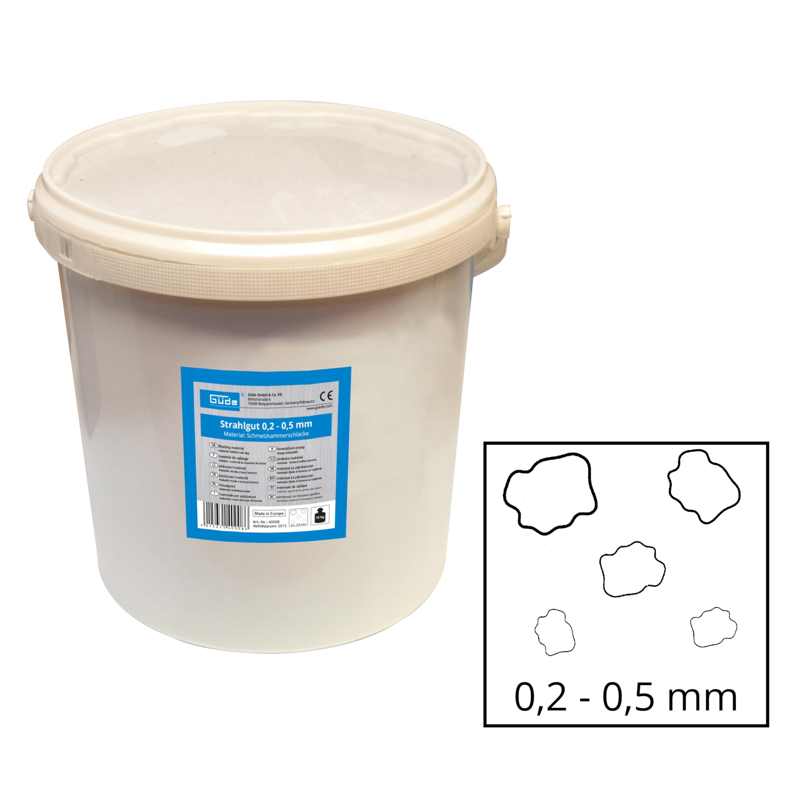 Güde 40008 0,2 – 0,5 mm 15 kg strumieni, czarny