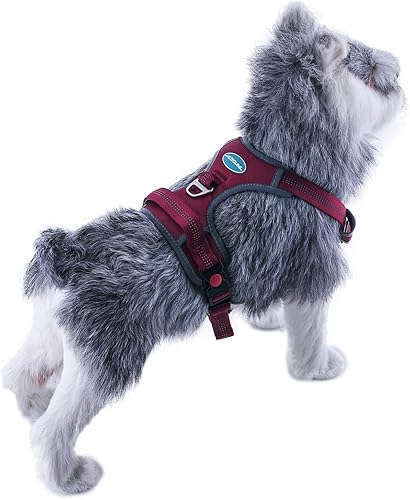 Miniatura 7 de ThinkPet - Arnés deportivo transpirable sin tirones con manija, acolchado reflectante, arnés de seguridad para perro, arnés ajustable, clip trasero