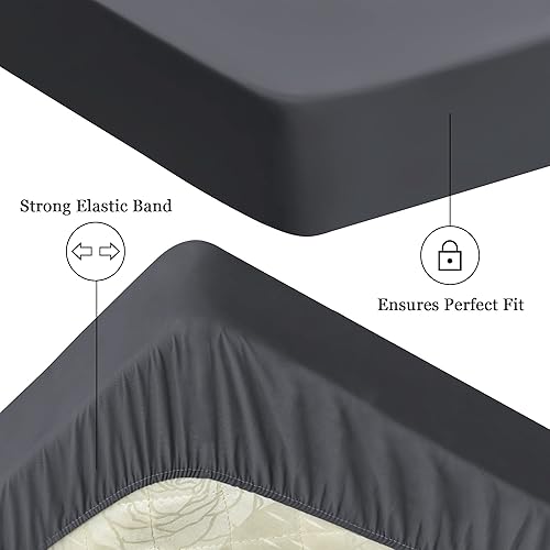 Miniatura 4 de Sufdari Protector de Colchón Twin, Protector de Colchón Impermeable, Funda de Colchón Estilo Sábana Ajustable con Bolsillo Profundo de 18", Lavable