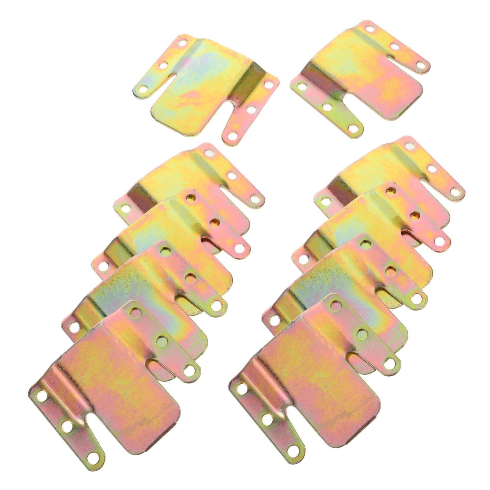 VICASKY 10pcs Tapered Sectional Couch Connectors Furniture Fittings for Secure Assembly Clips Brackets Compatible with Sofas and Recliners