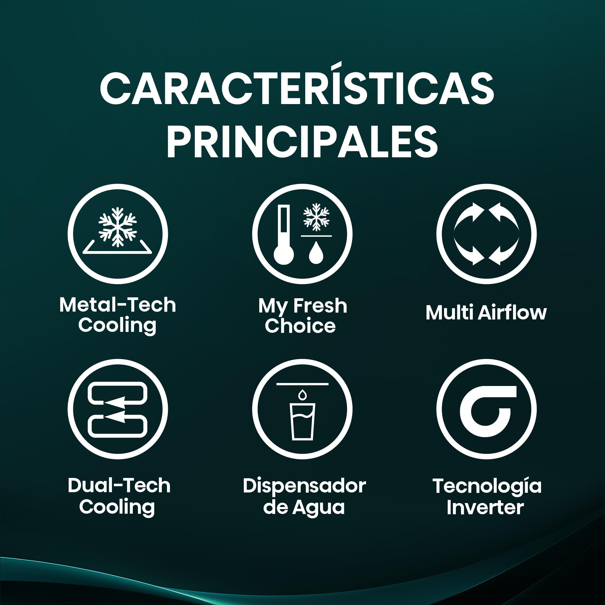Hisense RF749N4SWFE - Frigorífico Americano Puerta Francesa Total No Frost, 579L,179cm, Metal-Tech Cooling, My Fresh Choice, Multi Airflow, Dispensador Agua con Depósito, Inverter, WiFi, Dark Inox