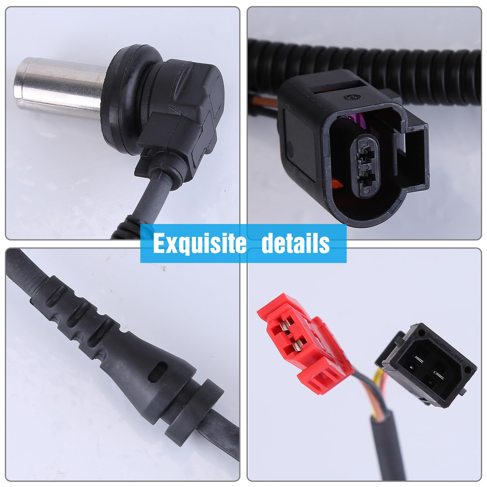 Sensore ABS 2 pezzi 8D0927803D compatibile per VW Passat 3BG 3B A4 (8D, B5) dal 1999 avant gauche ou droit