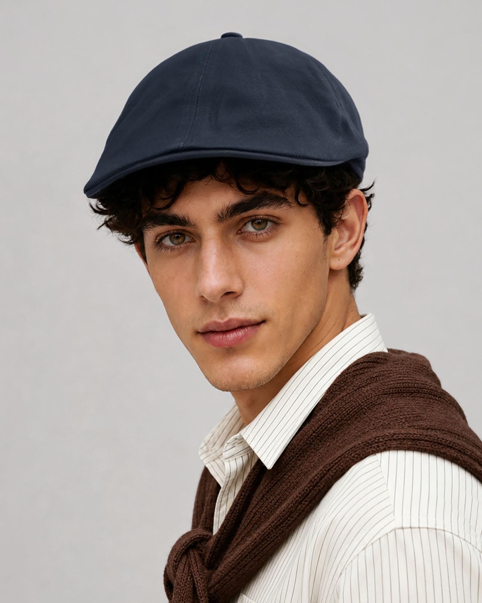 CLAPE Sommer Schiebermütze Leicht Unisex Flat Cap Verstellbar Vintage Newsboy Cap für Outdoor Reisen