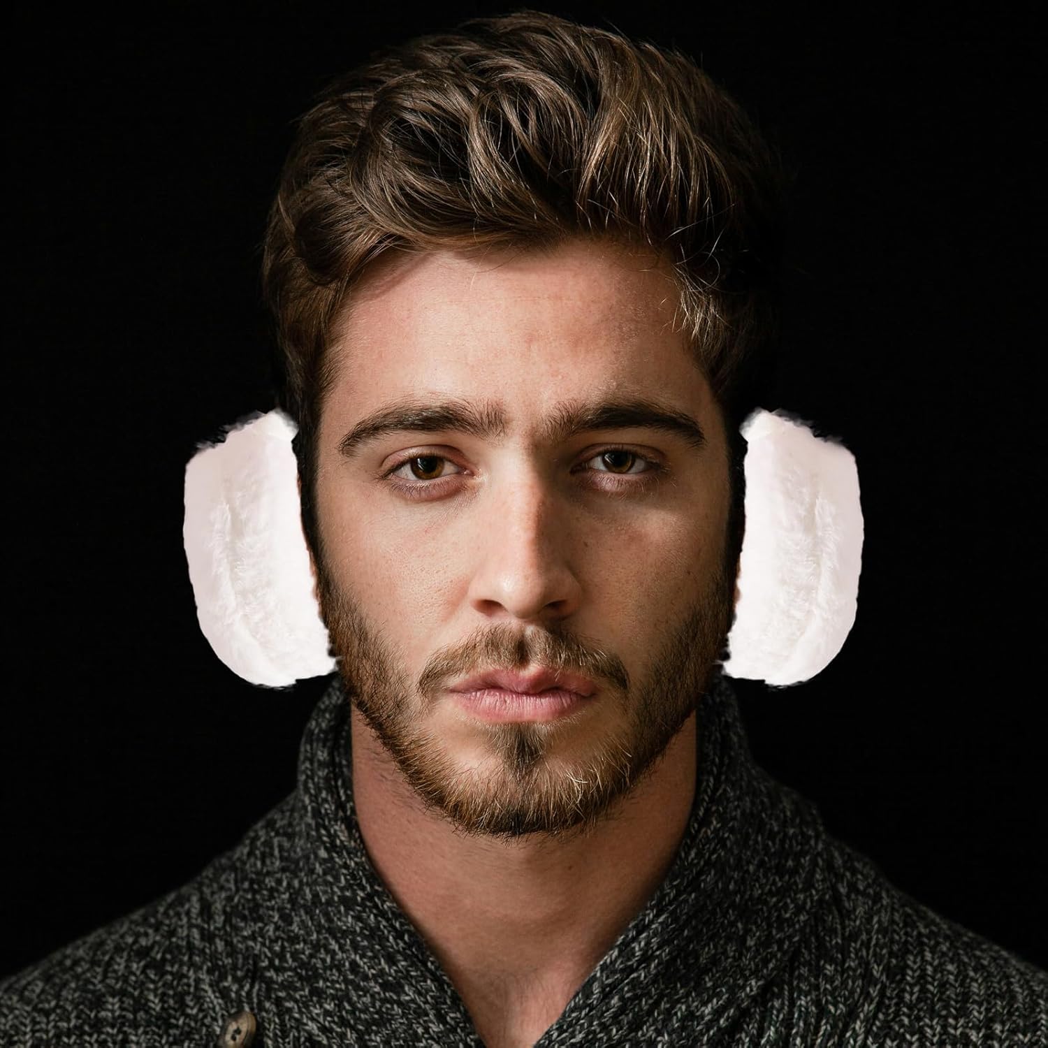 Earmuffs Fluffy Ear Muff Ear Warmers Winter Warm Plush Earmuff Foldable Women Men - Image 3