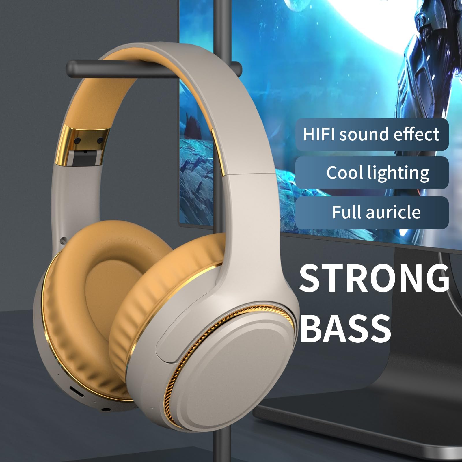 Amazon.com: YPENSLZX Bluetooth Headphones with RGB Lights