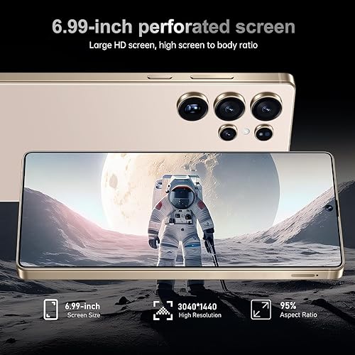 Miniatura 3 de MMY I25 Ultra 5G Teléfono Inteligente Desbloqueado, 16GB+512GB Teléfono Celular Completamente para Android 14, Teléfono Celular Desbloqueado de