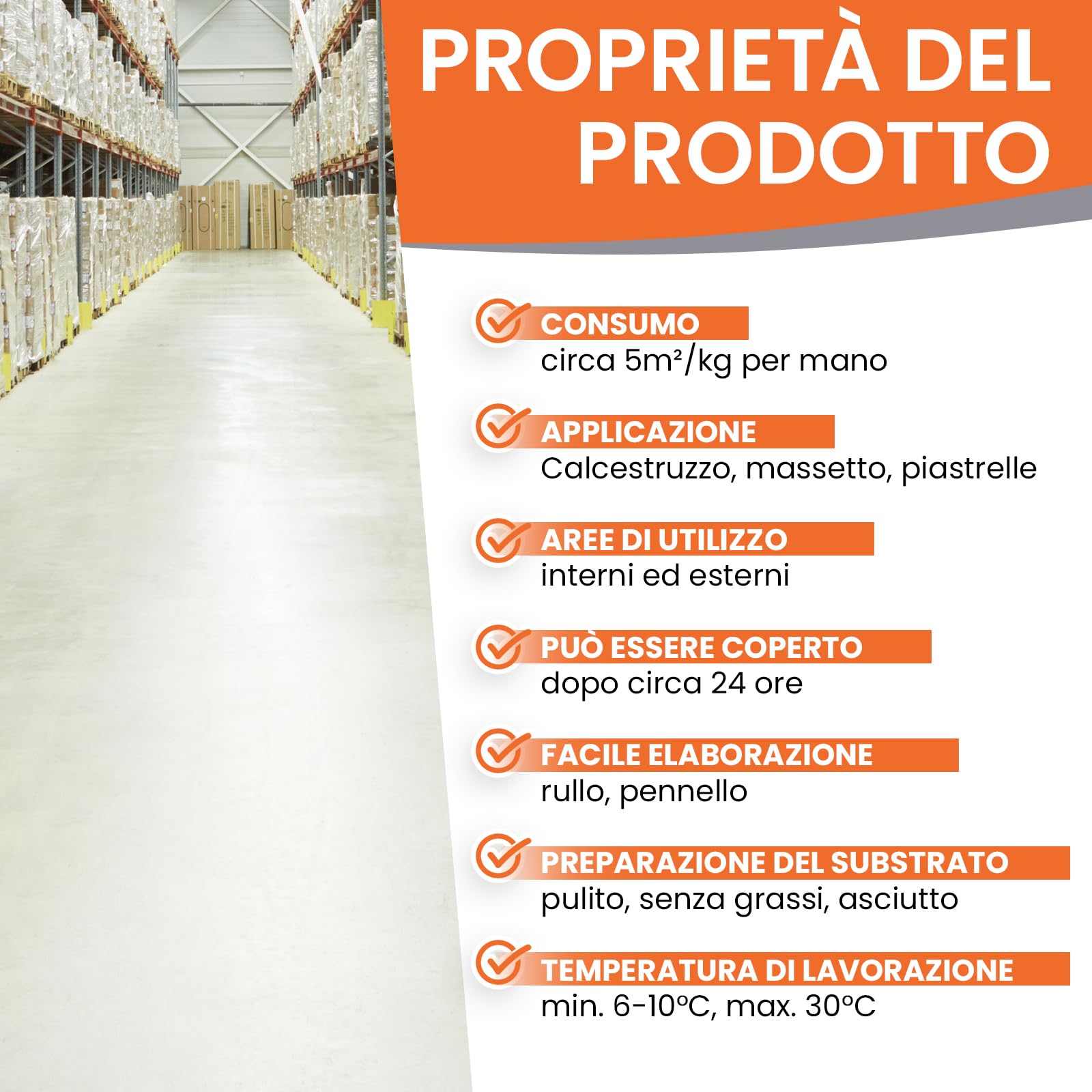 BEKATEQ 2C Resina epossidica 5kg Giallo sole I Pittura per pavimenti industriali, garage, officine I Vernice per calcestruzzo a basso odore, rivestimento per pavimenti interni e esterni BE-702