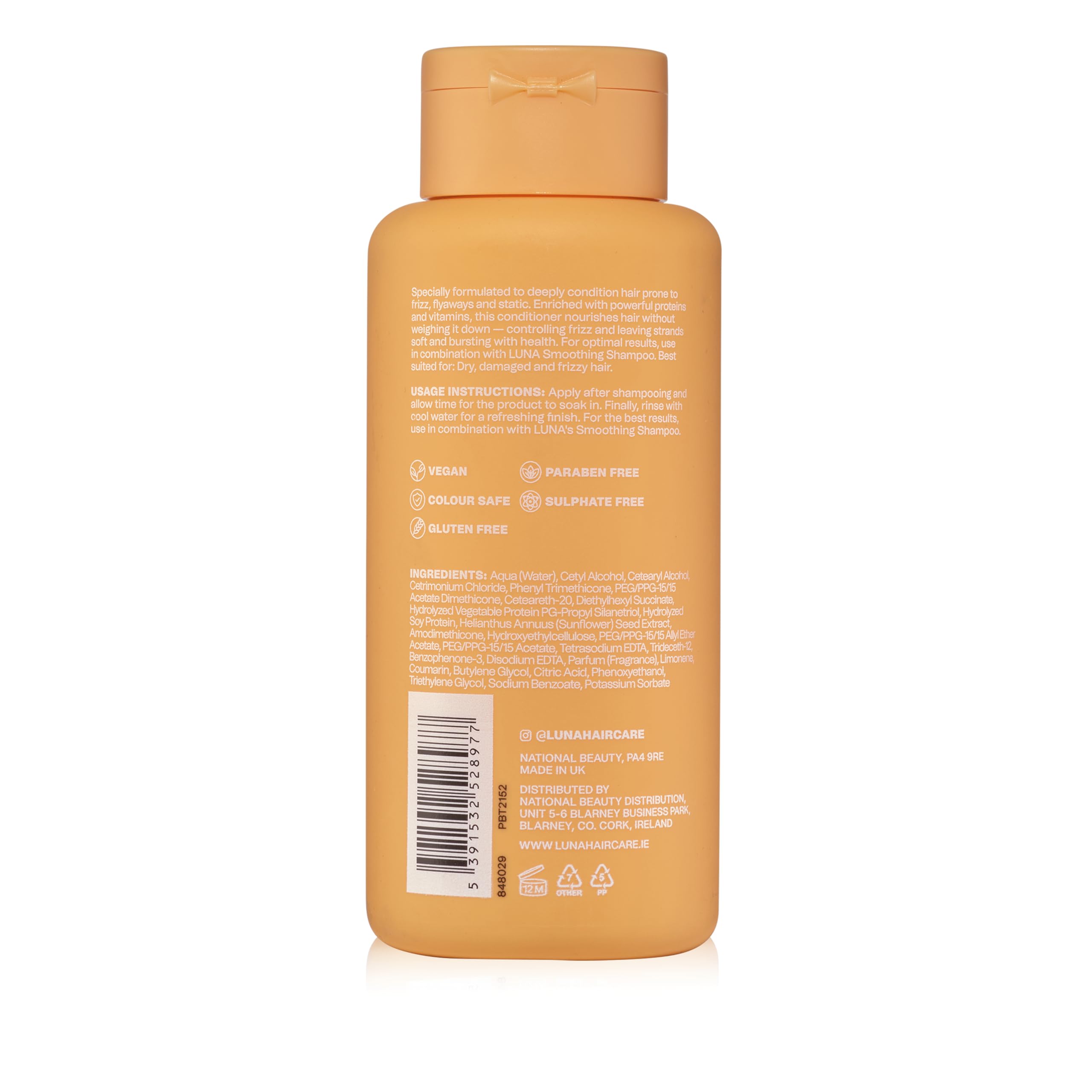 Luna Professional Haircare Smoothing Conditioner for Women, Frizz Control Hair Care with Proteins & Vitamins - Image 2