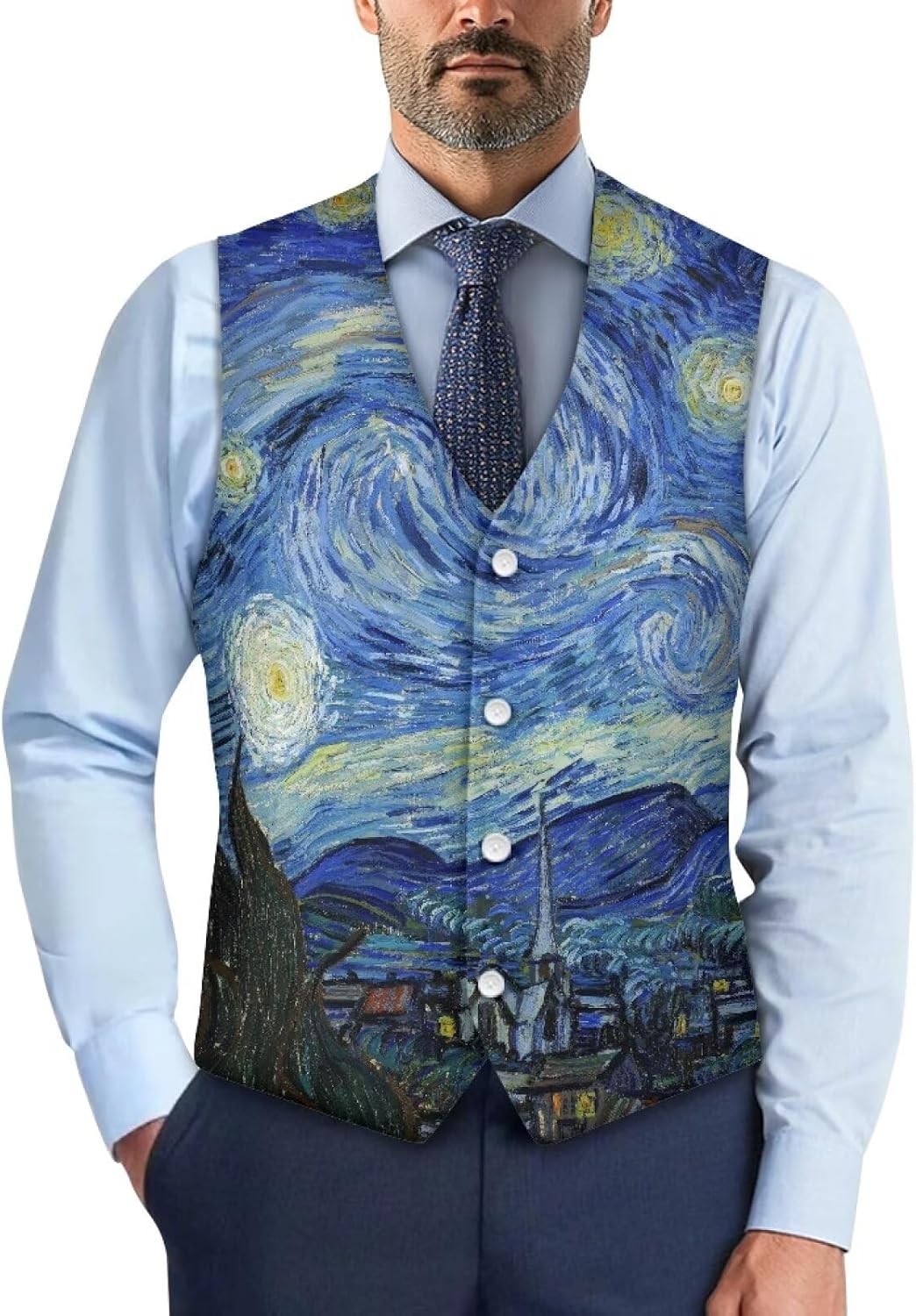 Men's Suit Vest Business Formal Dress 2025 Trendy Waistcoat Vest Button Down Sleeveless Casual