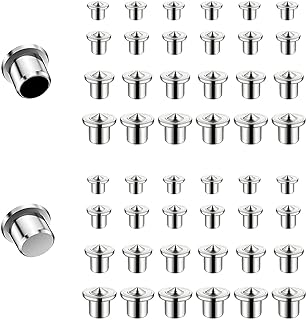 48 Pcs Dowel Centering Pins,Metal Dowel Pins Dowel Centers,Dowels for Woodworking ( 1/4,5/16,3/8,1/2 )