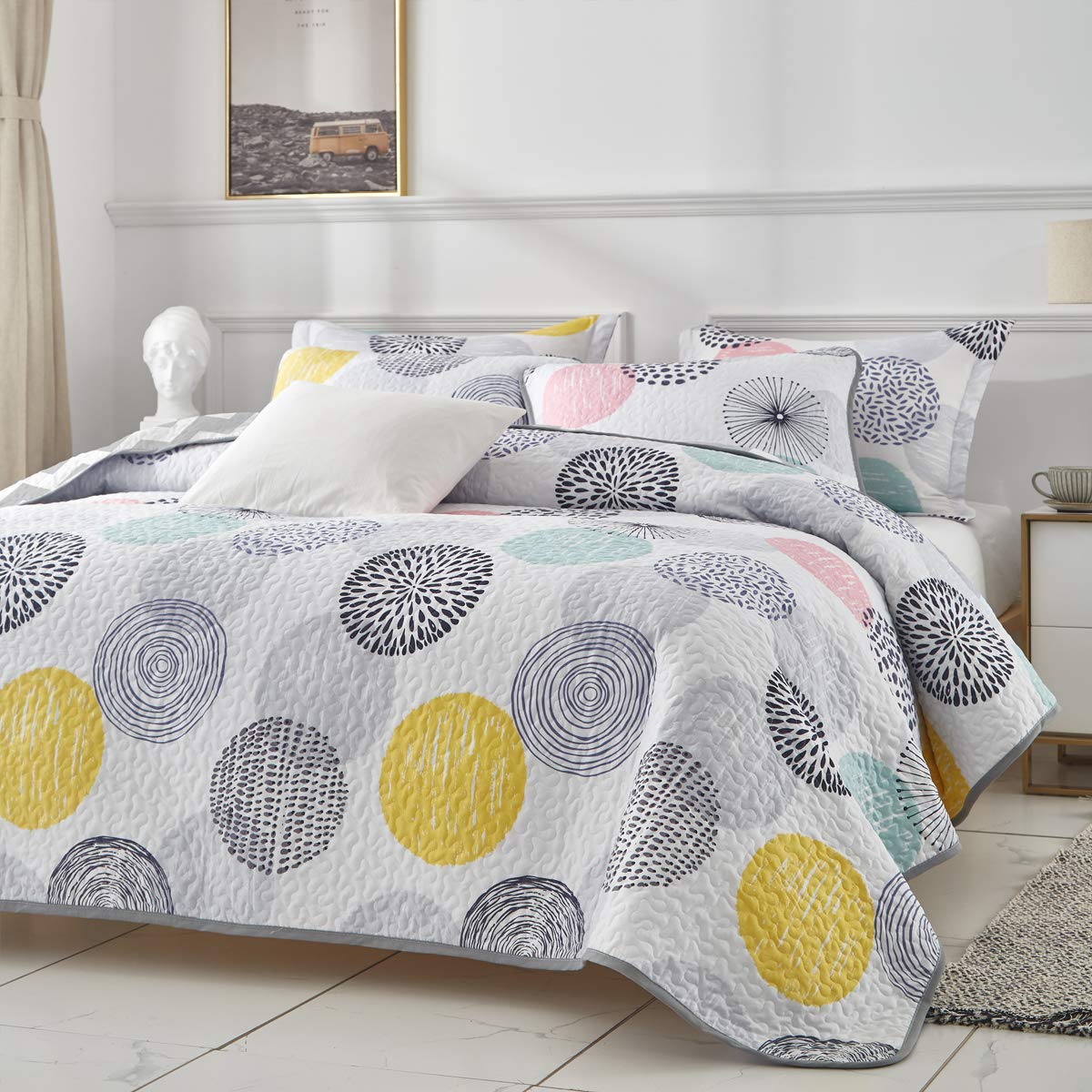 Juego de ropa de cama reversible de 3 piezas 6