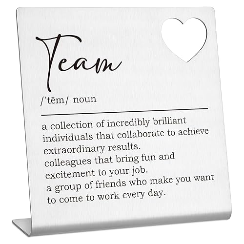 Team Signs for Work, Team Definition Gifts Funny Office Desk