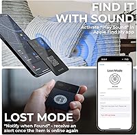 Vista 4 de Rolling Square Rastreador de billetera Aircard - Buscador de billetera Bluetooth Find My Network compatible con tarjeta de visita NFC/QR Code - 0.09