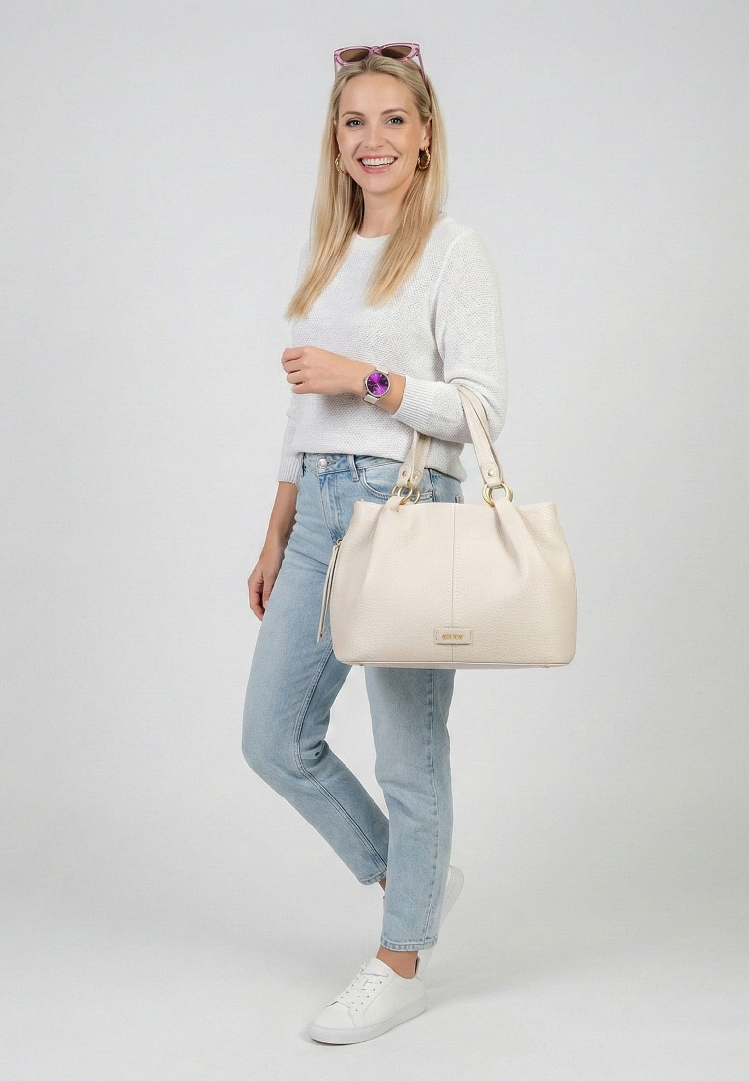 SURI FREY Shopper SFY Gray 17144 - Bolso de mano para mujer