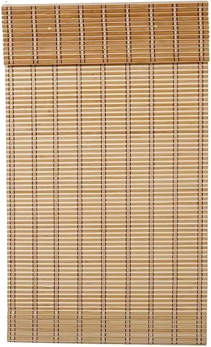 Miniatura 2 de THY COLLECTIBLES Persiana romana de bambú sin cordón, para ventana, con cenefa de 8 pulgadas (camello, 30 pulgadas de ancho x 64 pulgadas de largo)